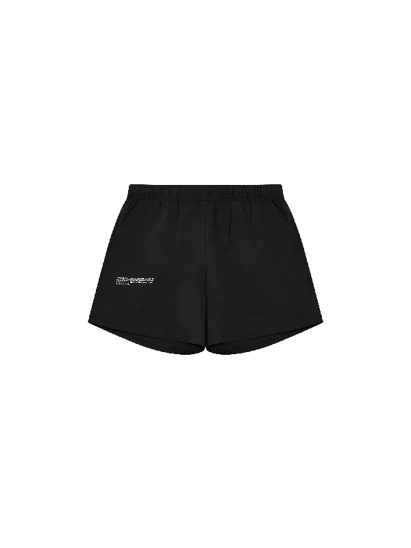 Womens Organic Cotton Pajama Loose Shorts with C-FIBER™—black