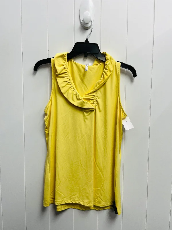 Top Sleeveless By LULU B -  In Yellow, Size: M