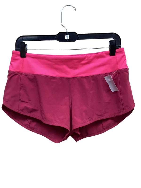 Athletic Shorts By Lululemon In Pink, Size: 6