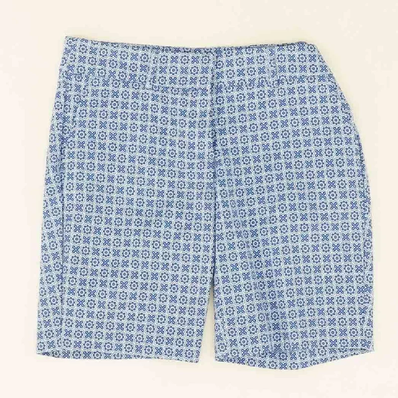 Blue Graphic Chino Shorts