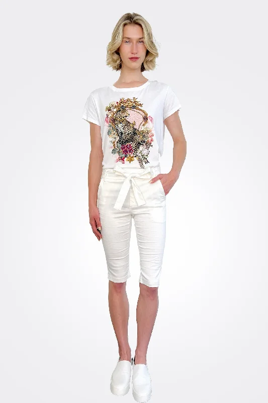 Dafna Bermuda Shorts - White