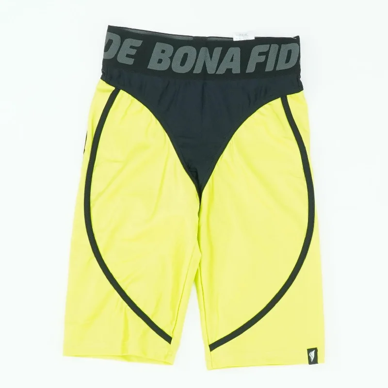 Neon Green Color Block Active Shorts