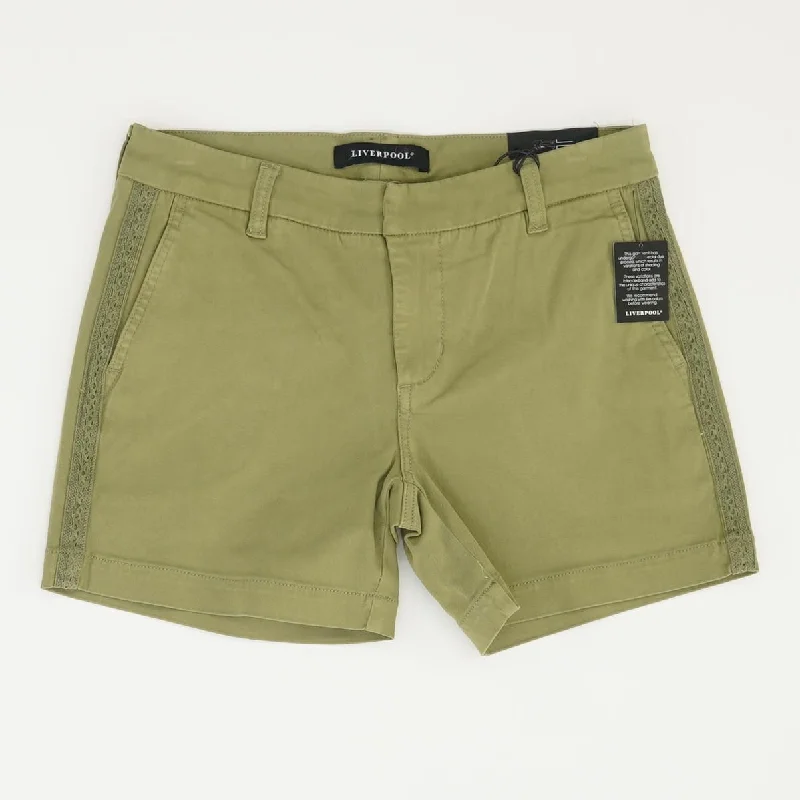 Olive Solid Chino Shorts