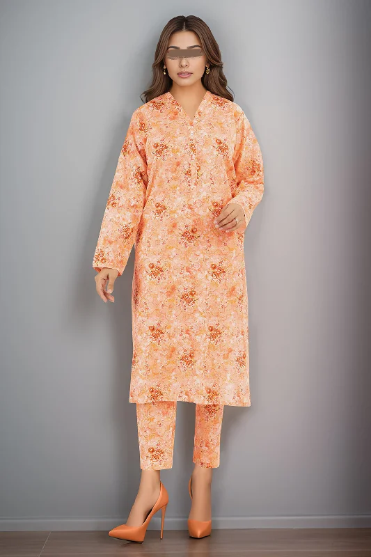 Printed Khaddar Stitched 2 Piece (Shirt/Trouser)