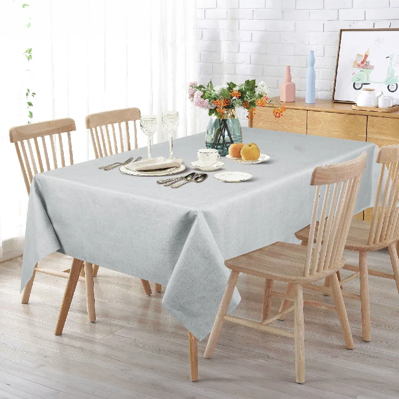 Tablecloth - Solid Textured Print - Grey