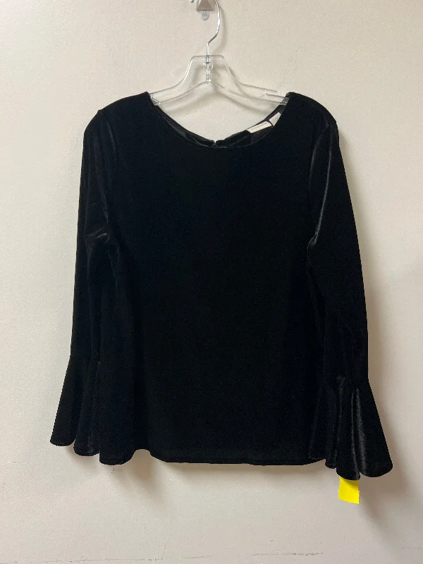 Top Long Sleeve By Chicos In Black, Size: L