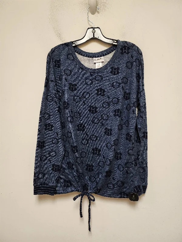 Top Long Sleeve By Clothes Mentor In Blue, Size: M