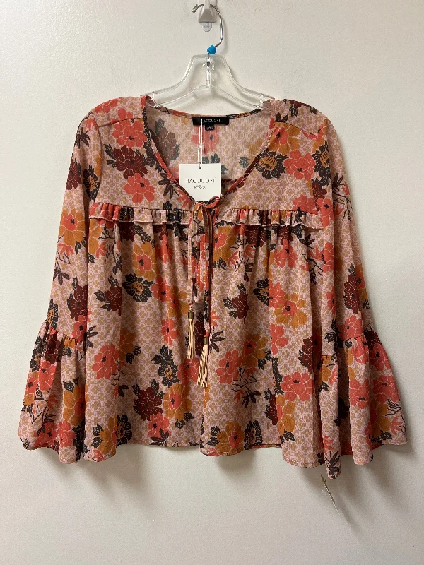 Top Long Sleeve By Clothes Mentor In Floral Print, Size: M