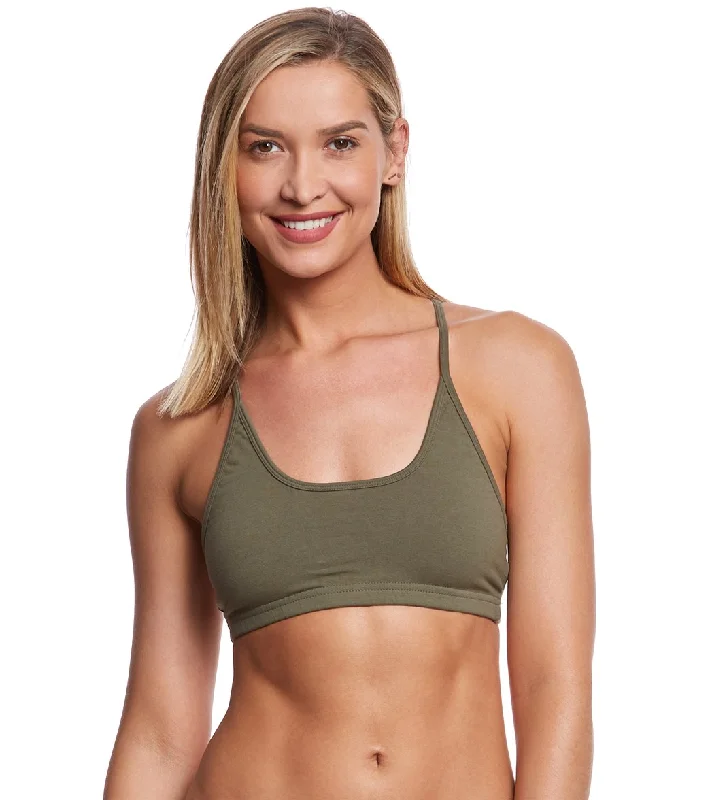 Hard Tail Freestyle Yoga Sports Bra Olive