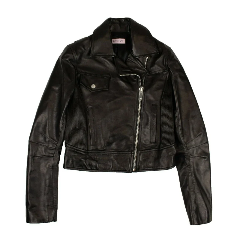 Black Leather Biker Jacket