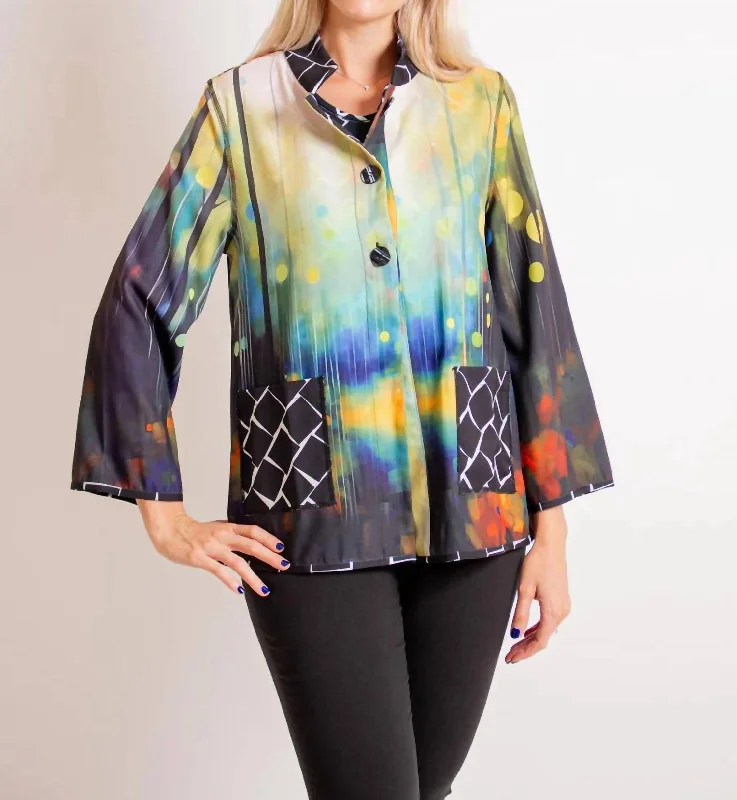 Call Your Name Reversible Jacket In Multi-Colored