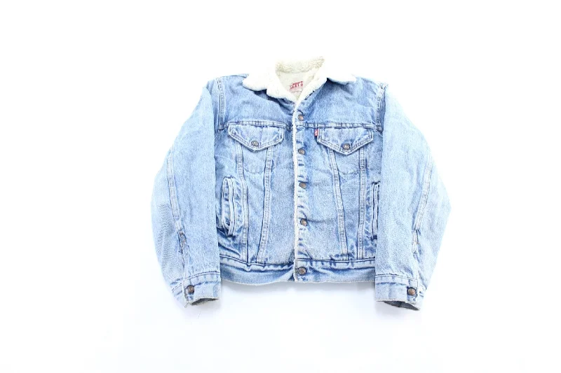 80's Levi's Sherpa Lined Denim Trucker Jacket