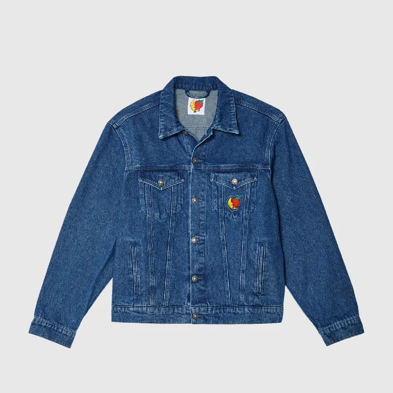 PERENNIAL LOGO DENIM WOVEN TRUCKER JACKET