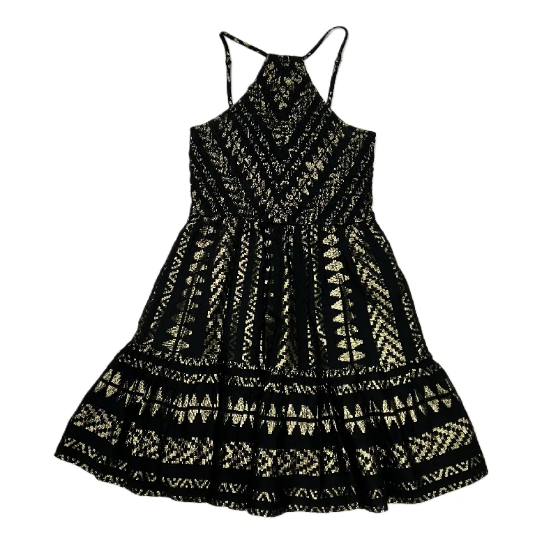 Dress Party Short By Saylor In Black & Gold, Size: Xs