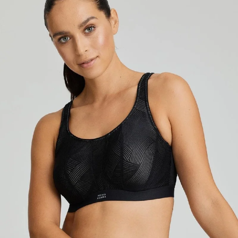 Prima Donna Sport The Game UW Non-Padded Sports Bra in Black 6000510